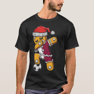 Kerstmis Shirt, Voetbal Jongen Jersey Dabbing T-shirt
