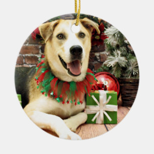 Kerstmis - Siberian Husky X - Harley Keramisch Ornament