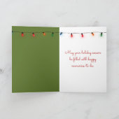 Kerstmis Siberische Husky met geschenken Feestdagen Kaart (Binnen)