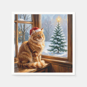 Kerstmis Sinaaspoes Servet