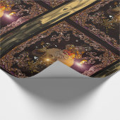 Kerstmis Sint Nicholas Victoriaans Cadeaupapier (Hoek)