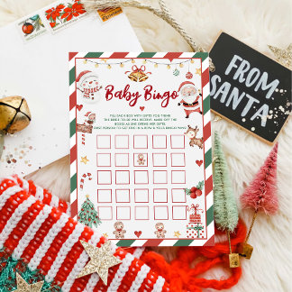 Kerstmis Sinterklaas Baby Bingo Baby Shower Spelle Kaart