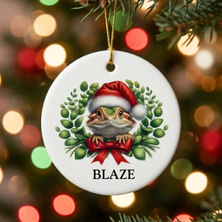 Kerstmis Sinterklaashoed Baardagaam op Maat Keramisch Ornament