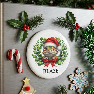 Kerstmis Sinterklaashoed Baardagaam op Maat Magneet