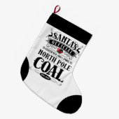 Kerstmis - Sinterklomp van steenkool  Grote Kerstsok (Voorkant (Hangend))