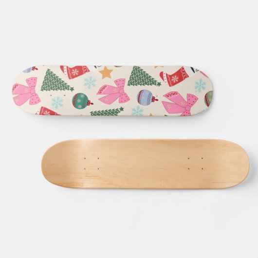 Kerstmis Skateboard (Horizontaal)
