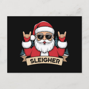 Kerstmis sleeper Santa rock Kerstmis rocker Briefkaart