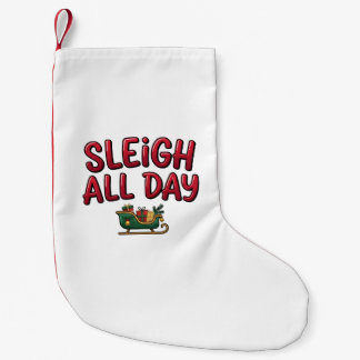 Kerstmis Sleigh All Day-ontwerp Kleine Kerstsok