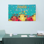 Kerstmis Sleighbells Vakantie Spandoek (Beurs)