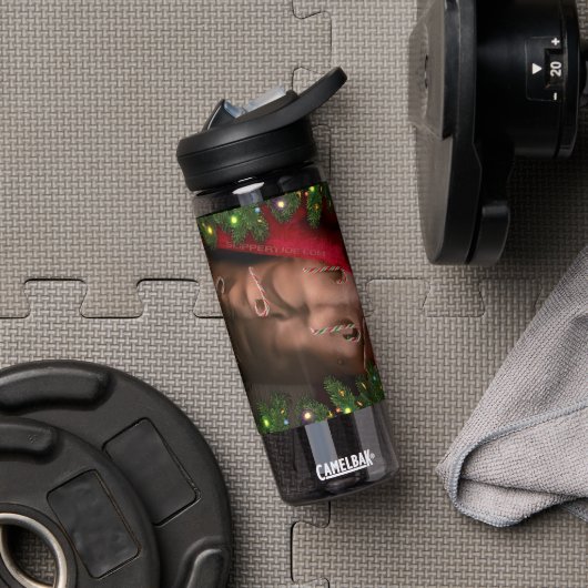 Kerstmis SlipperyJoe snoepsnoeren kerstman Waterfles (Gym)