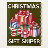 Kerstmis, sluipschutter, geschenk, leger planner (Achterkant)