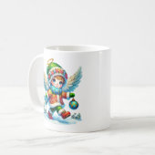 Kerstmis Sneeuw Engel Koffiemok (Voorkant links)