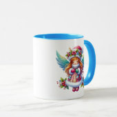 Kerstmis Sneeuw Engel Mok (Voorkant rechts)