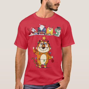 Kerstmis: Sneeuw voor de kerstboom T Pajama mas 20 T-shirt