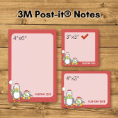 Kerstmis Sneeuwballende pinguïns Post-it® Notes