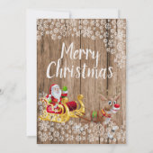 Kerstmis: Sneeuwbekroop Kaart (Achterkant)