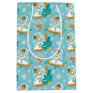 Kerstmis Sneeuwbol Ballerina Medium Cadeauzakje