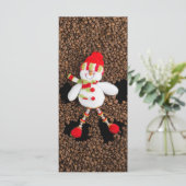 Kerstmis sneeuwman decoratie (Staand voorkant)