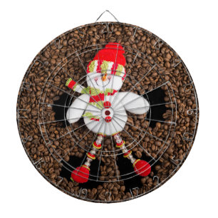 Kerstmis sneeuwman decoratie dartbord
