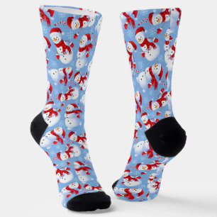 Kerstmis Sneeuwmannen, Suikerstokken en Sneeuwvlok Sokken
