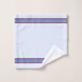 Kerstmis Sneeuwscène met Sneeuwman en Puppy Bad Handdoek (Wasdoekje)