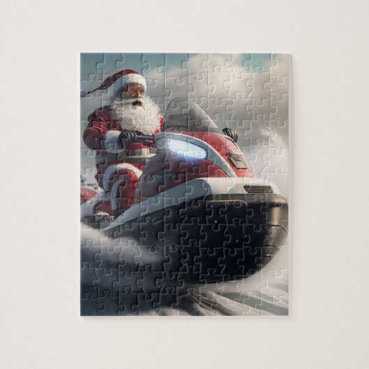 KERSTMIS SNEEUWSCOOTER PUZZEL (Verticaal)