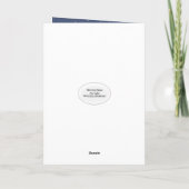 Kerstmis Sneeuwuil in sneeuwvlokken Feestdagen Kaart (Achterkant)