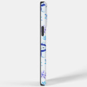 Kerstmis Sneeuwvlokken, sneeuwpoppen en pinguïns Case-Mate iPhone Case (Achterkant / Rechts)