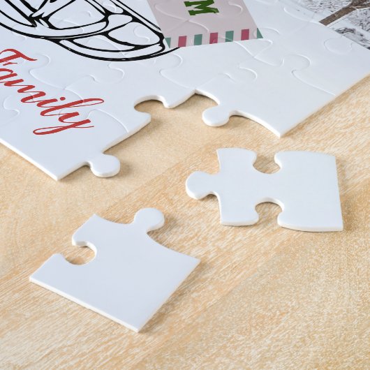 Kerstmis Sneeuwwitrood beeld Legpuzzel (Zijkant)