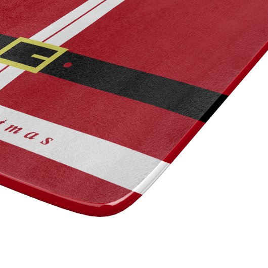 Kerstmis Snijplank Gift Sinterklaas Ontwerp (Hoek)