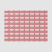 Kerstmis Snoep en Goodies Tissuepapier (Voorkant)