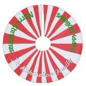 Kerstmis Snoep PERSONALIZE FAMILIZE NAAM Tree Skir Kerstboom Rok (Voorkant)