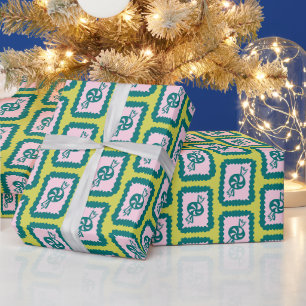 Kerstmis snoepgoed Cute helder vakantiethema Cadeaupapier
