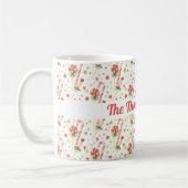 Kerstmis Snoepjes Patroon persoonlijke koffie-Mok Koffiemok (Links)