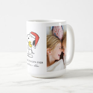 Kerstmis Snoopy & Woodstock   Beste opa foto Koffiemok