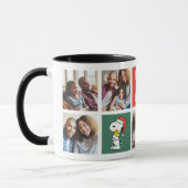 Kerstmis Snoopy & Woodstock | Beste pap - Collage Mok (Links)