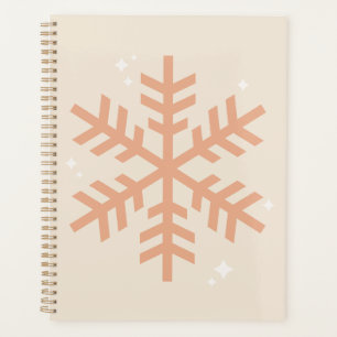 Kerstmis Snowflake Beige Planner