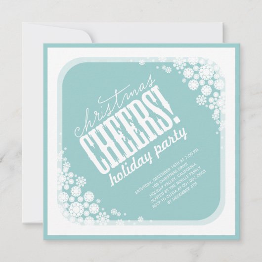 Kerstmis Snowflakes Klassieke feestdag Kaart (Voorkant)