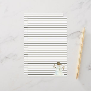 Kerstmis Snowman Brown Persoonlijke feestdag