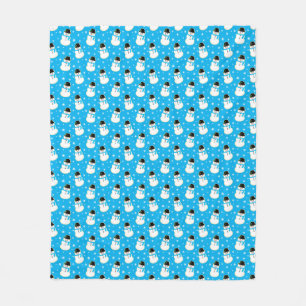 Kerstmis Snowman Cookie Pattern Fleece Deken