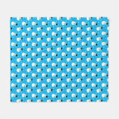 Kerstmis Snowman Cookie Pattern Fleece Deken (Voorkant (Horizontaal))