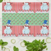 Kerstmis Snowman Kitchen Towels Theedoek (Gevouwen)