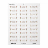Kerstmis Snowman Return Address Labels (Full Sheet)