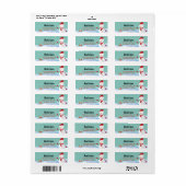 Kerstmis Snowman Return Address Labels (Full Sheet)