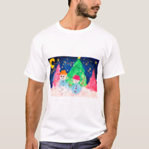 Kerstmis Snowman T-shirt