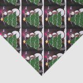 Kerstmis Snowman verrassende Feestdagen Tissuepapier (Detail)