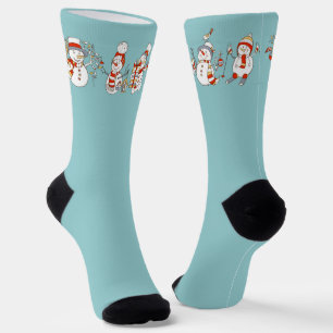 Kerstmis Snowmen Socks Sokken