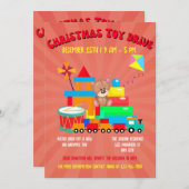 Kerstmis Speelgoed Drive Familie of bedrijfsgoed d Kaart (Voorkant / Achterkant)