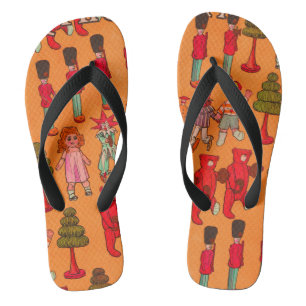 Kerstmis Speelgoed Vintage Kinderen Spelen Teenslippers