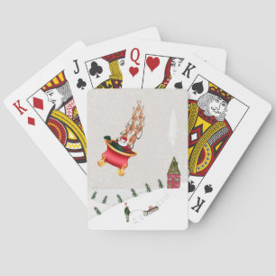 Kerstmis speelkaarten spel Santa Claus
